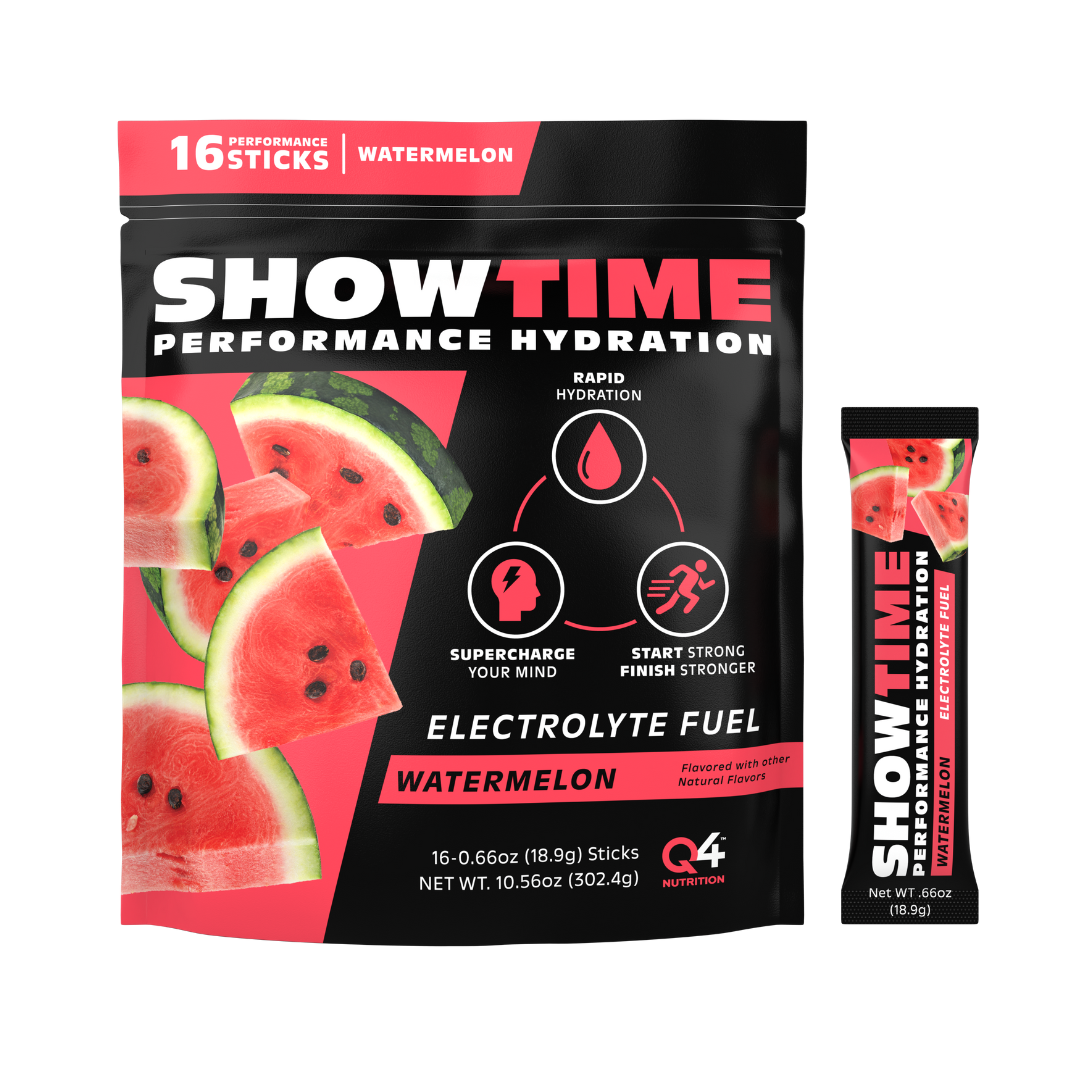 Blue Raspberry Showtime Performance Hydration Sticks - 16 Pack