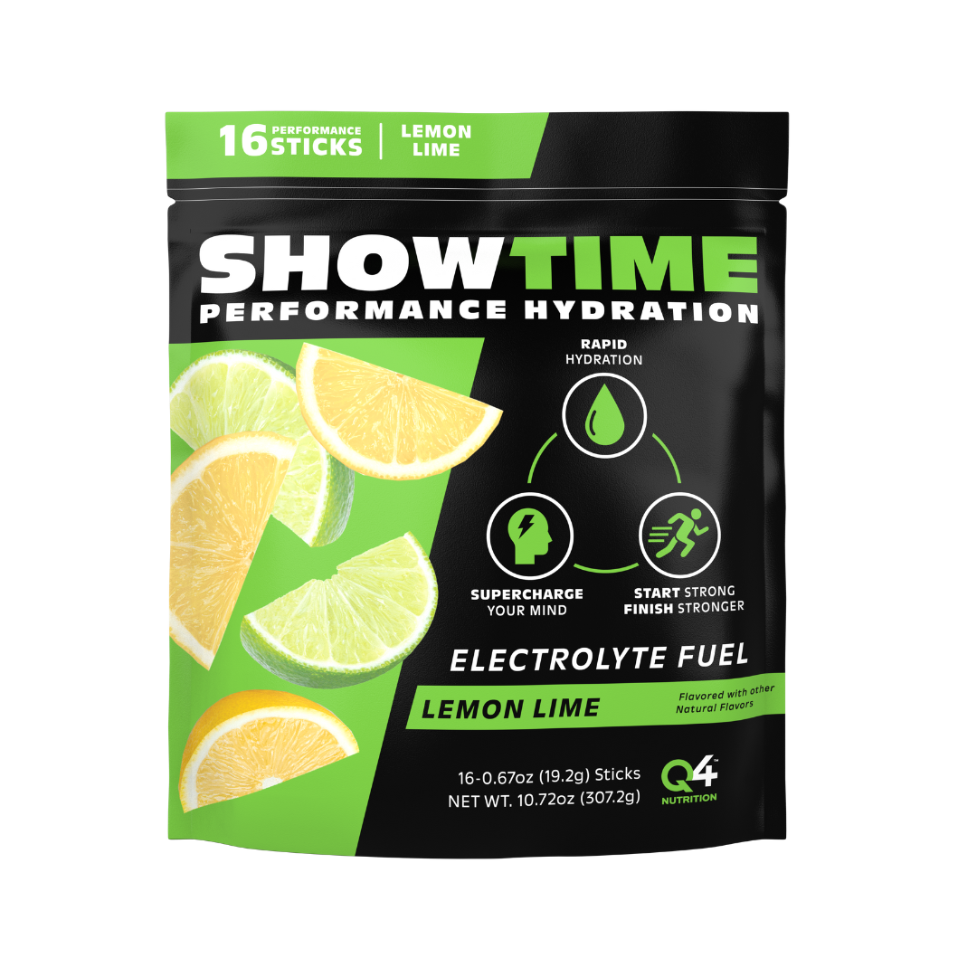 Lemon Lime Showtime Performance Hydration Sticks - 16 Pack