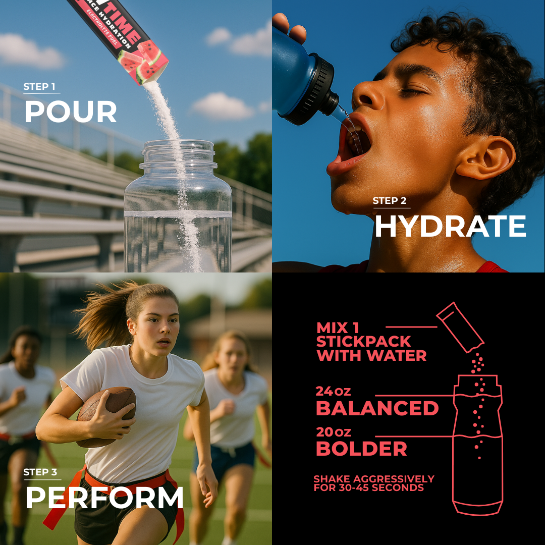 Watermelon Showtime Performance Hydration Sticks - 16 Pack