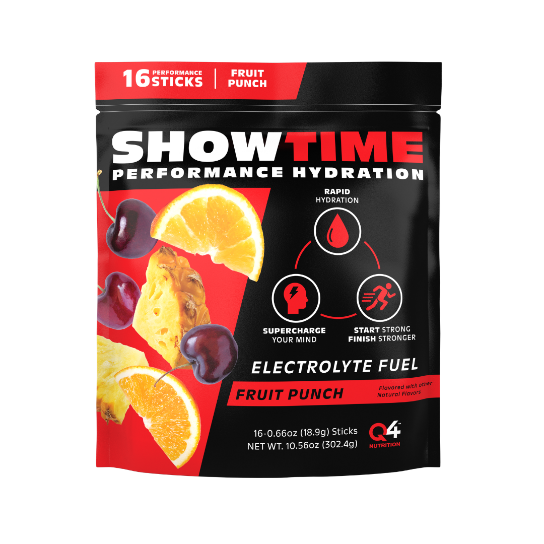 Fruit Punch Showtime Performance Hydration Sticks - 16 Pack