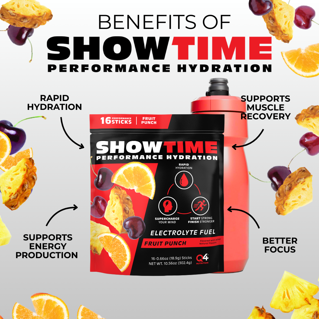 Fruit Punch Showtime Performance Hydration Sticks - 16 Pack