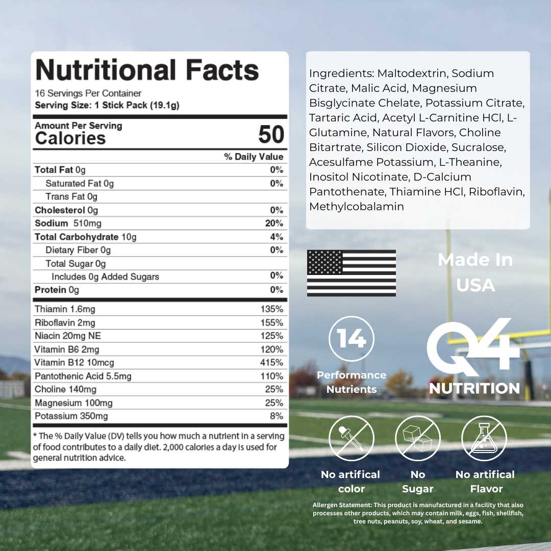 Blue Raspberry Showtime Performance Hydration Sticks - 16 Pack