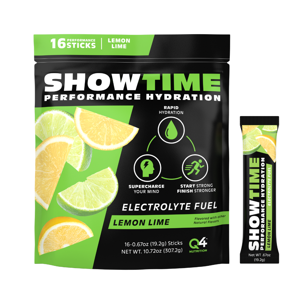 Blue Raspberry Showtime Performance Hydration Sticks - 16 Pack